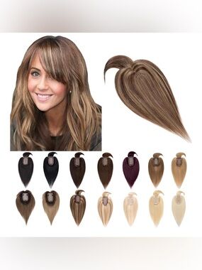 Brown/Blonde Clip-In Hair Topper for Women
